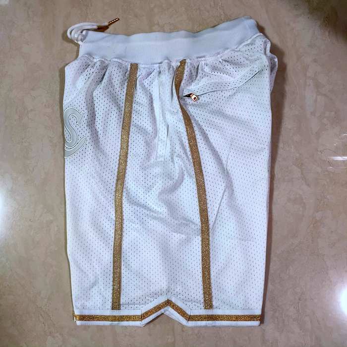 Los Angeles Lakers Just Don White MVP NBA Shorts