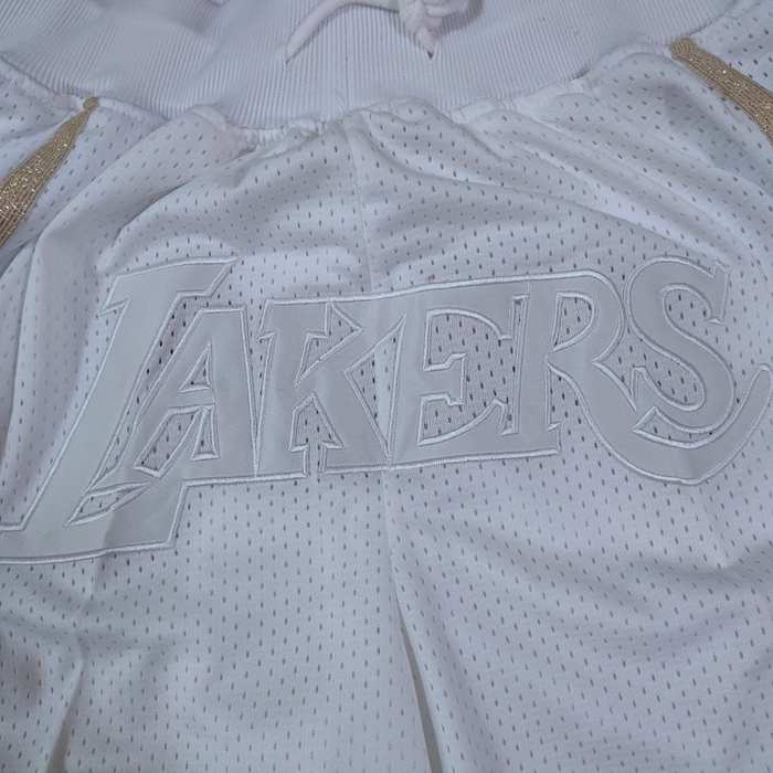 Los Angeles Lakers Just Don White MVP NBA Shorts