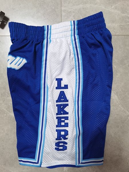 Los Angeles Lakers Just Don Blue Basketball Shorts 02