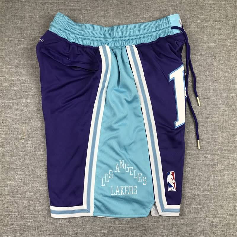 Los Angeles Lakers Just Don Purple City Basketball Shorts