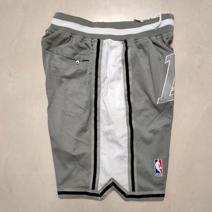 Los Angeles Lakers Just Don Grey Basketball Shorts