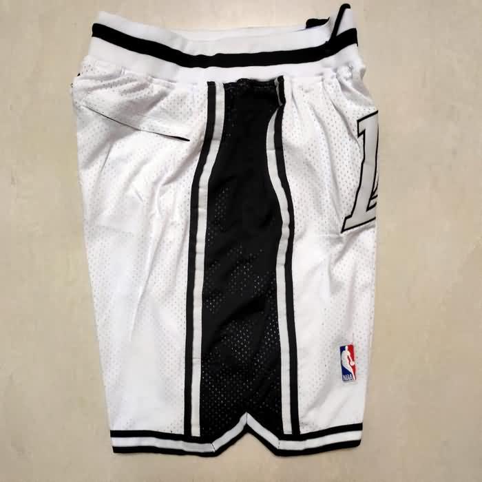 Los Angeles Lakers Just Don White Basketball Shorts