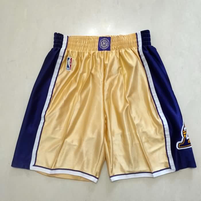 Los Angeles Lakers Gold Basketball Shorts