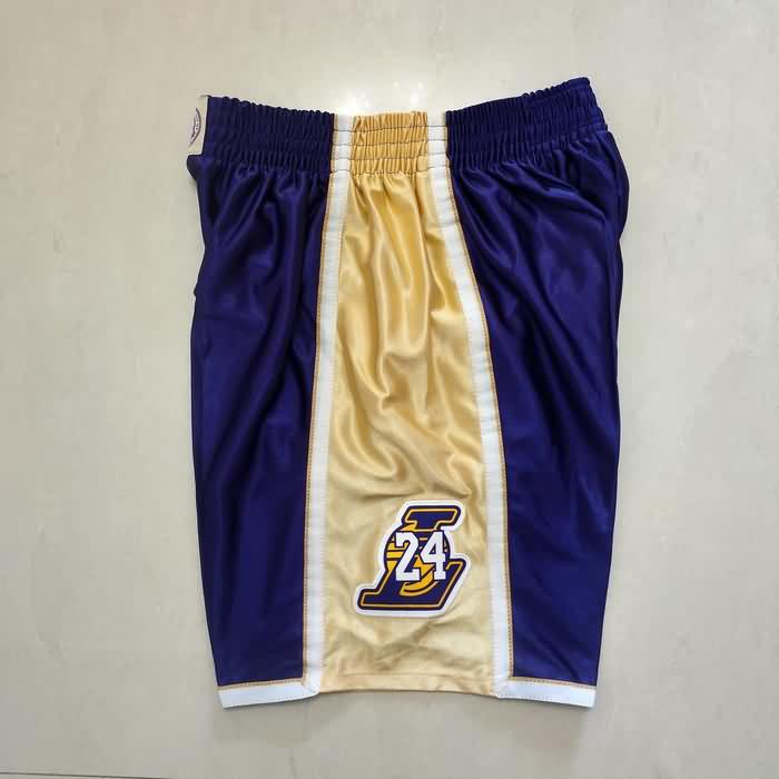 Los Angeles Lakers Purple Basketball Shorts 05