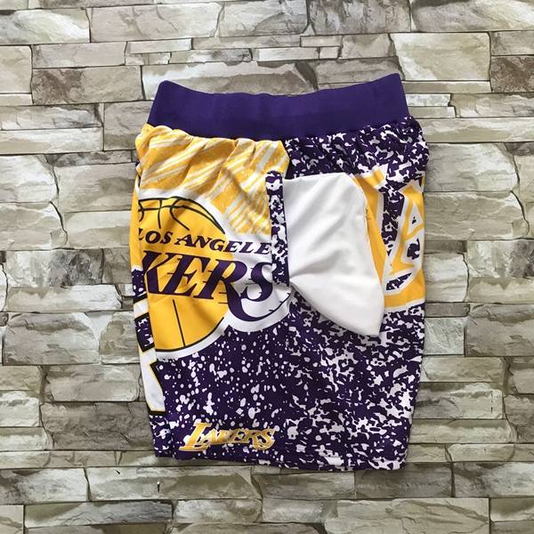 Los Angeles Lakers Mitchell&Ness Purple NBA Shorts 02
