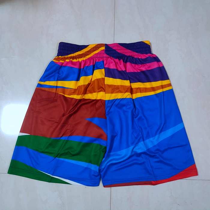 Los Angeles Lakers Mitchell&Ness Red Blue NBA Shorts