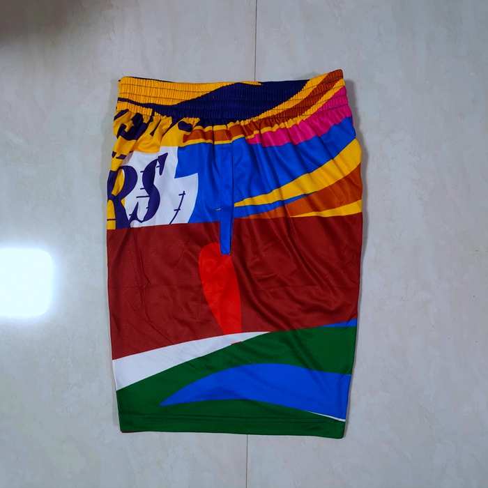 Los Angeles Lakers Mitchell&Ness Red Blue NBA Shorts