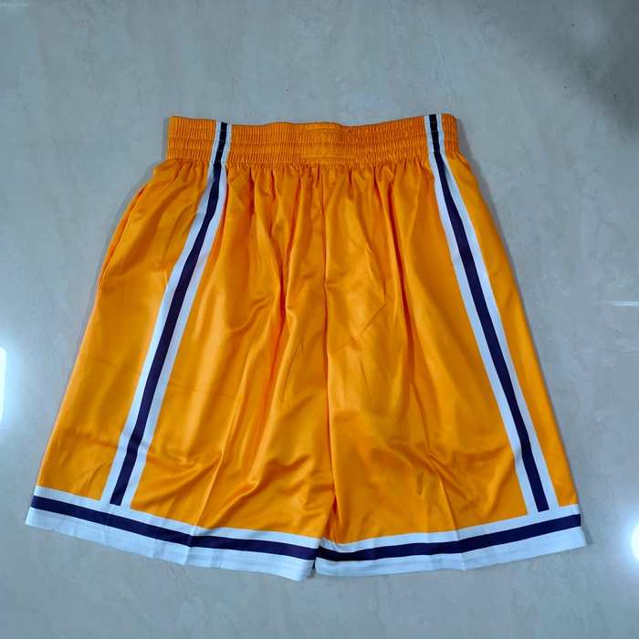 Los Angeles Lakers Mitchell&Ness Yellow NBA Shorts