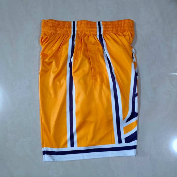 Los Angeles Lakers Mitchell&Ness Yellow NBA Shorts