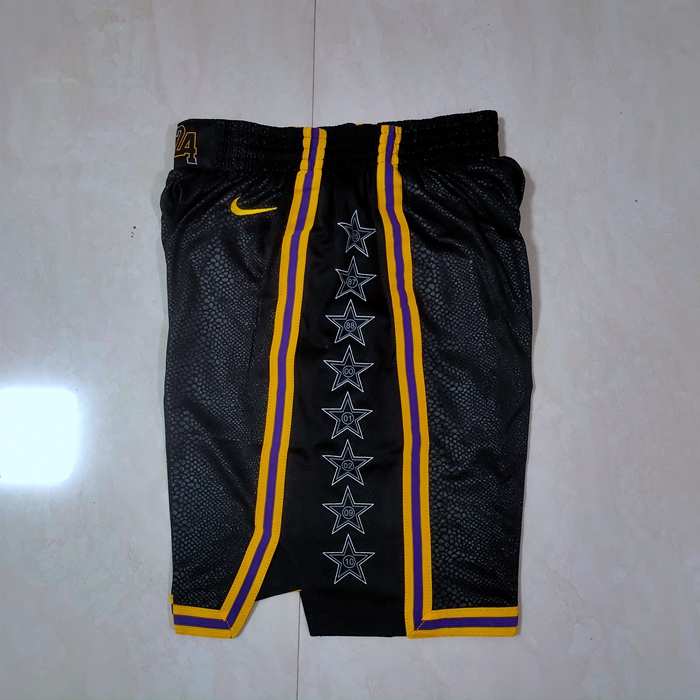 Los Angeles Lakers Black City NBA Shorts