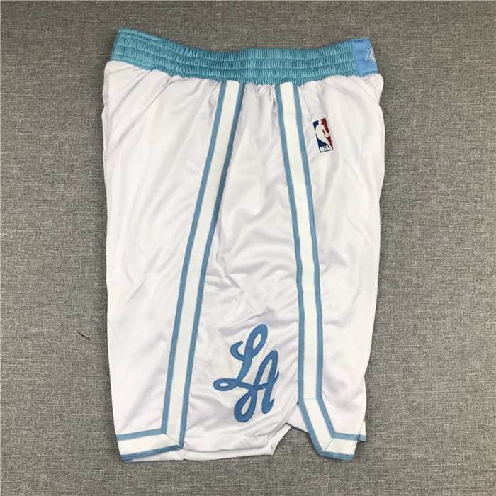 Los Angeles Lakers White City NBA Shorts