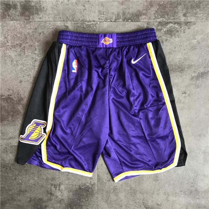 Los Angeles Lakers Purple NBA Shorts 02