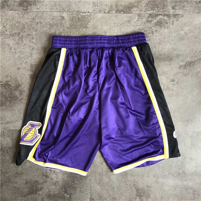 Los Angeles Lakers Purple NBA Shorts 02