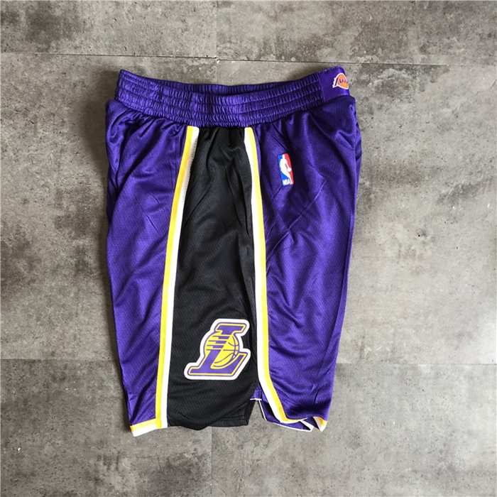 Los Angeles Lakers Purple NBA Shorts 02