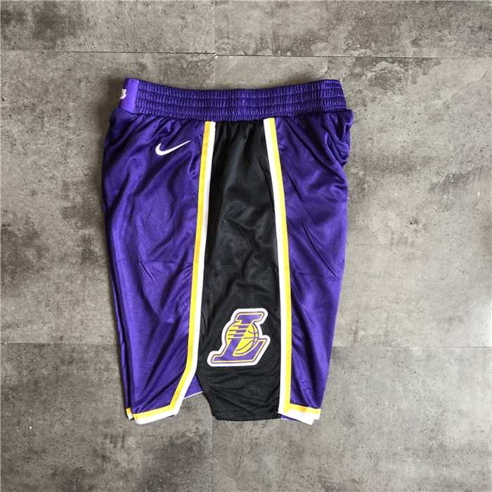 Los Angeles Lakers Purple NBA Shorts 02