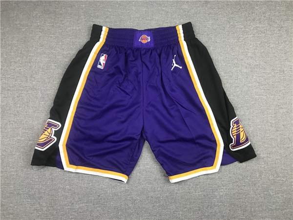 Los Angeles Lakers Purple NBA Shorts 04