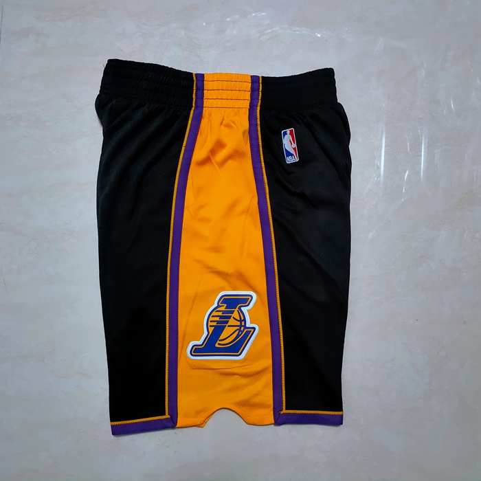 Los Angeles Lakers Black Classics NBA Shorts 02