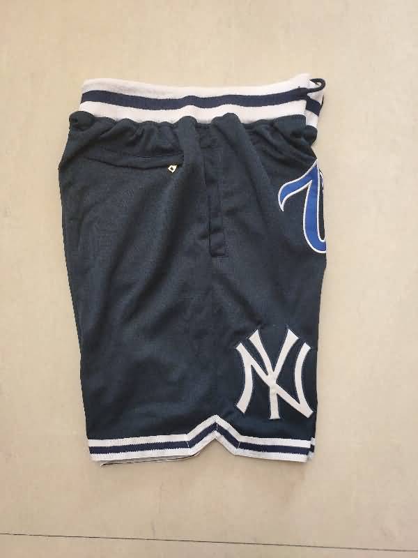 New York Yankees Just Don Dark Blue MLB Shorts 02