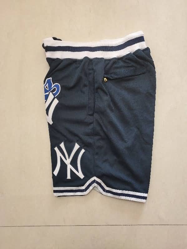 New York Yankees Just Don Dark Blue MLB Shorts 02