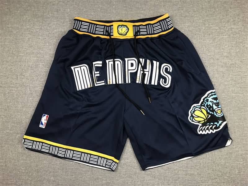 Memphis Grizzlies Just Don Dark Blue Basketball Shorts