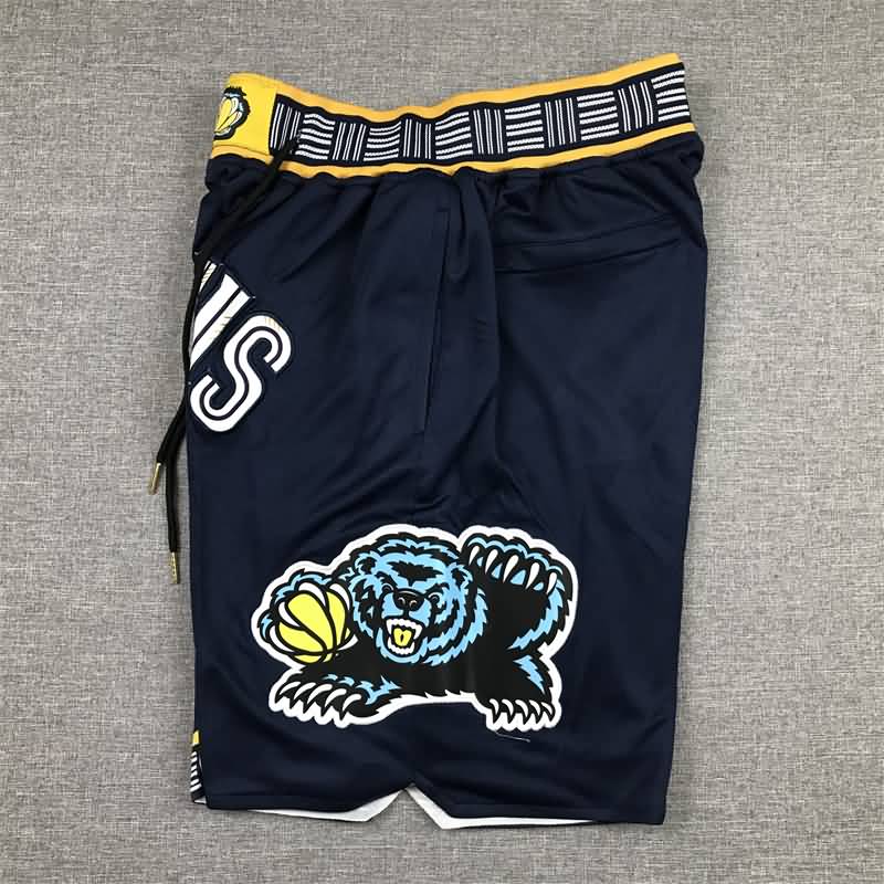 Memphis Grizzlies Just Don Dark Blue Basketball Shorts