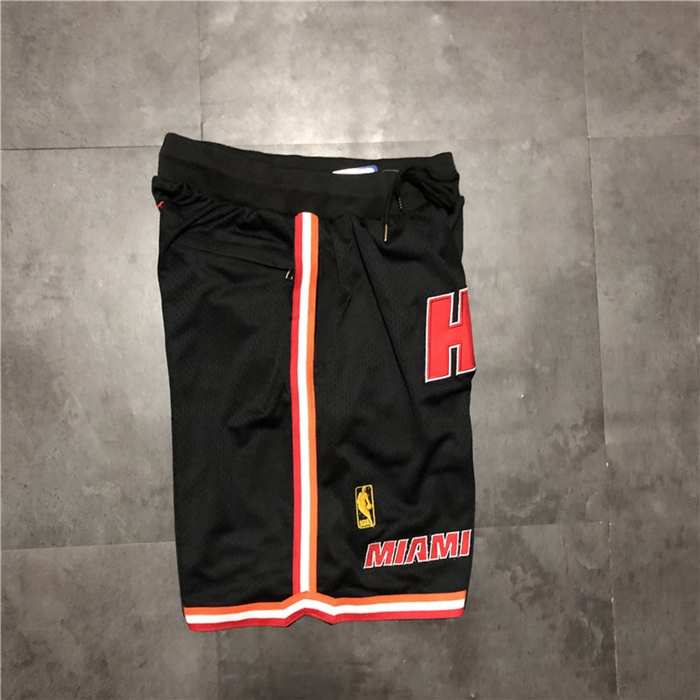 Miami Heat Just Don Black NBA Shorts 02