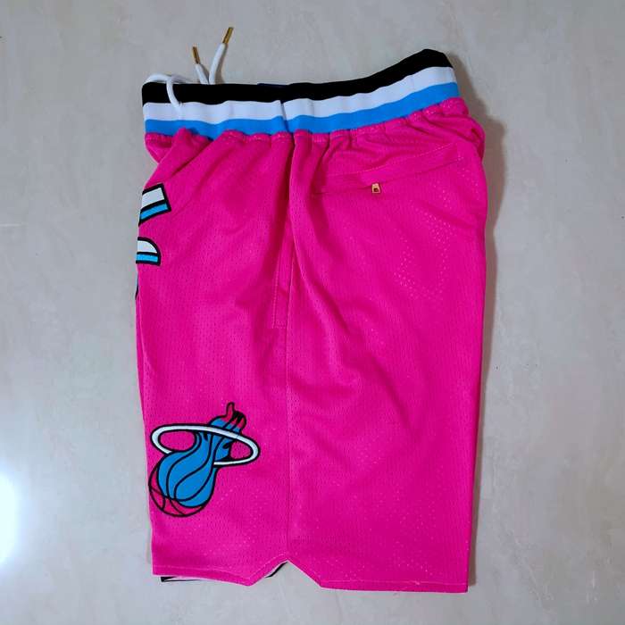 Miami Heat Just Don Pink City NBA Shorts