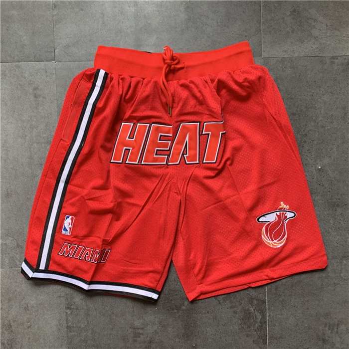 Miami Heat Just Don Red NBA Shorts