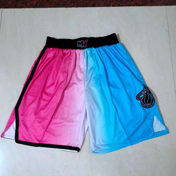 Miami Heat Pink Blue City NBA Shorts