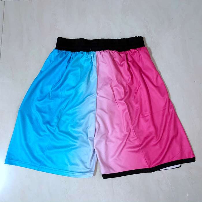 Miami Heat Pink Blue City NBA Shorts