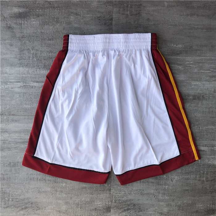 Miami Heat White NBA Shorts