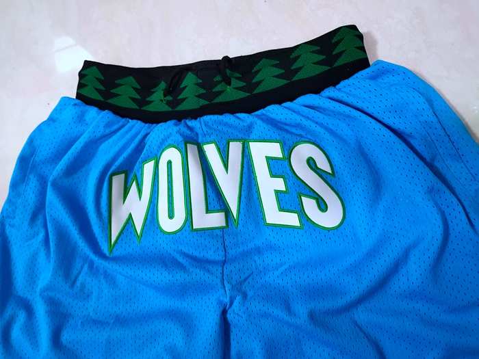 Minnesota Timberwolves Just Don Blue NBA Shorts