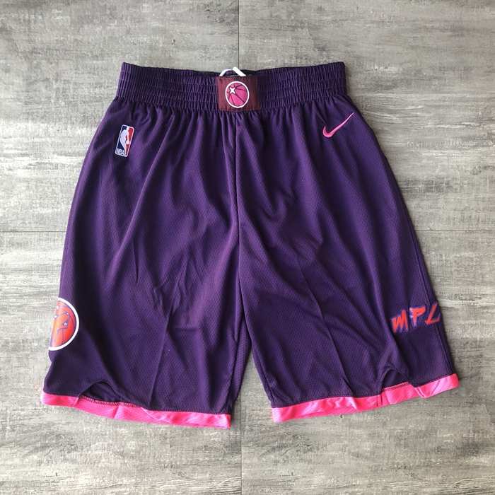 Minnesota Timberwolves Purple City NBA Shorts