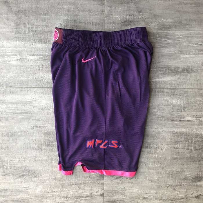 Minnesota Timberwolves Purple City NBA Shorts