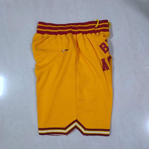 Movie Just Don Yellow NBA Shorts