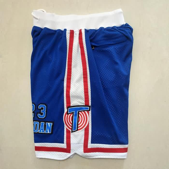 Movie Space Jam Just Don #23 Blue Basketball Shorts