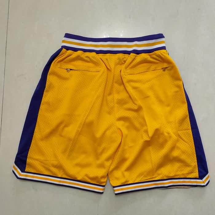 High School BRYANT Just Don Yellow NCAA Shorts