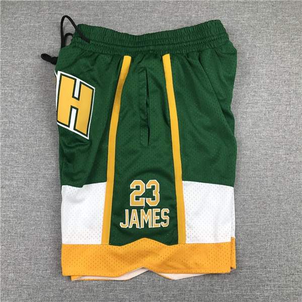 High School JAMES Just Don Green NCAA Shorts