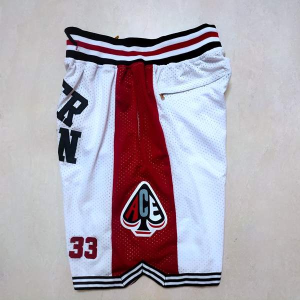 High School JAMES Just Don White NCAA Shorts