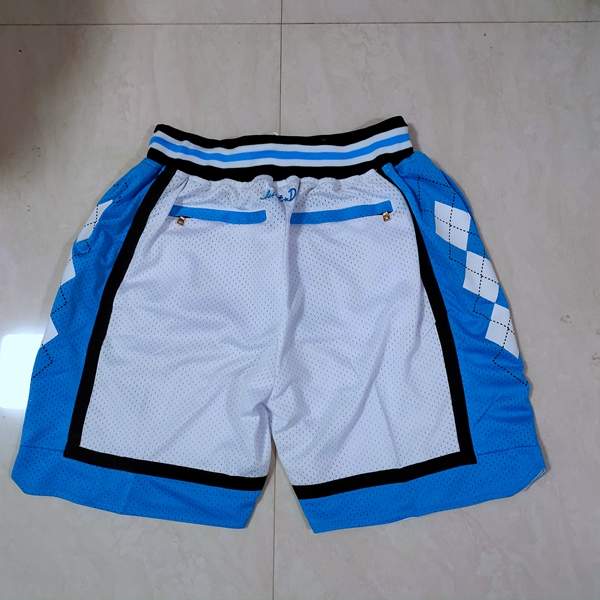 North Carolina Tar Heels Just Don White NCAA Shorts 02