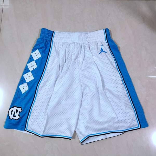 North Carolina Tar Heels White NCAA Shorts