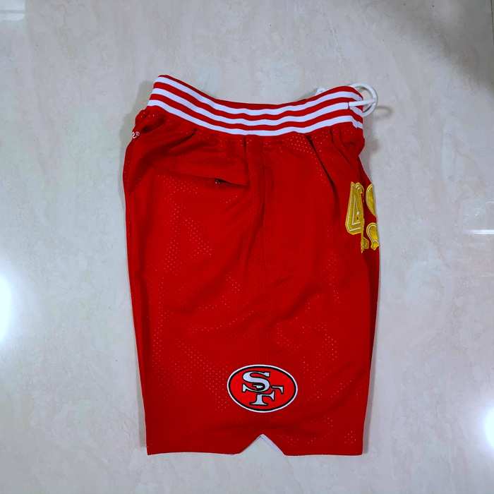 San Francisco 49ers Just Don Red NFL Shorts