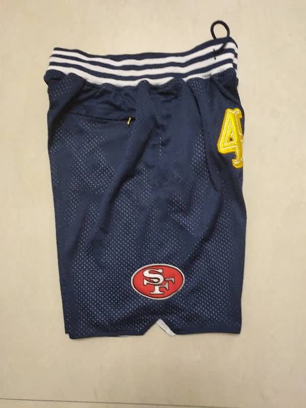 San Francisco 49ers Just Don Dark Blue NFL Shorts