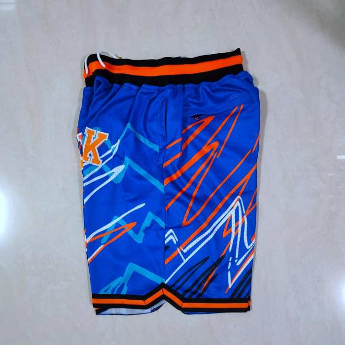 New York Knicks Just Don Blue NBA Shorts 02