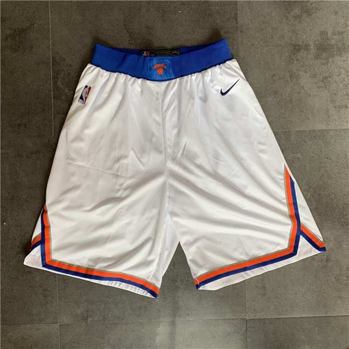 New York Knicks White NBA Shorts