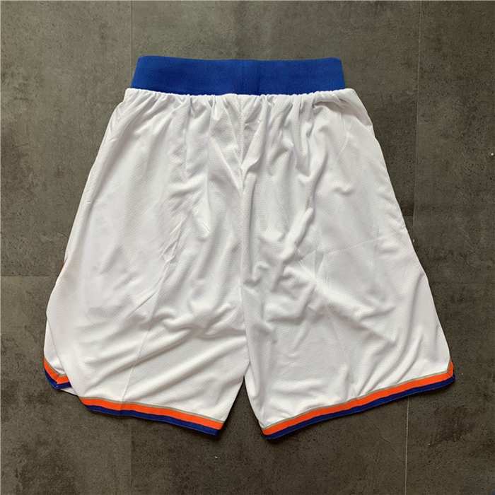 New York Knicks White NBA Shorts