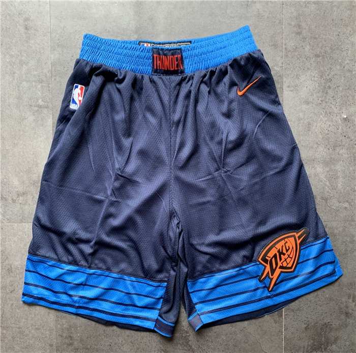 Oklahoma City Thunder Dark Blue City NBA Shorts