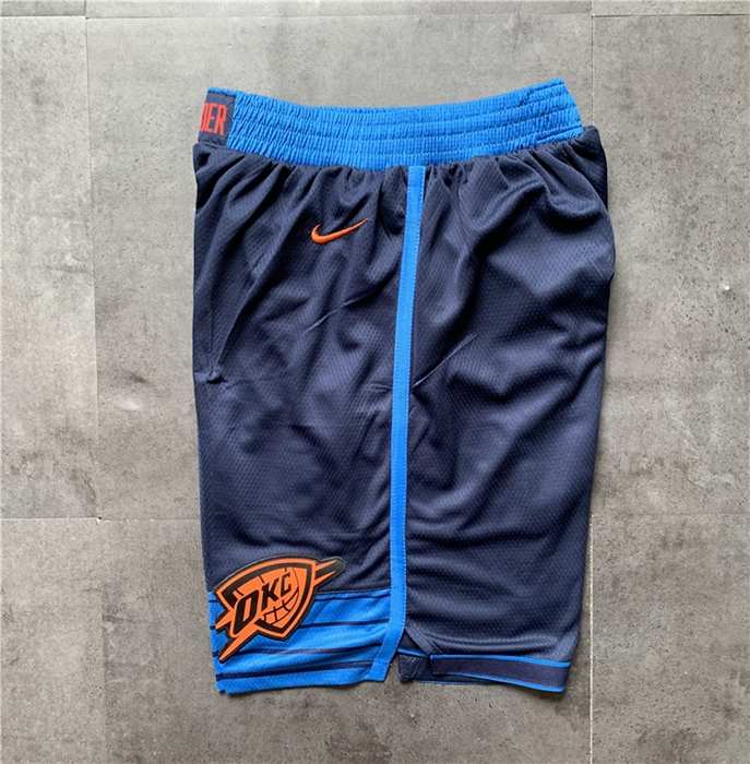 Oklahoma City Thunder Dark Blue City NBA Shorts