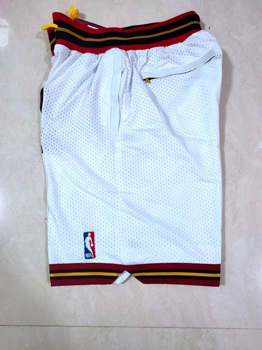 Philadelphia 76ers Just Don White NBA Shorts