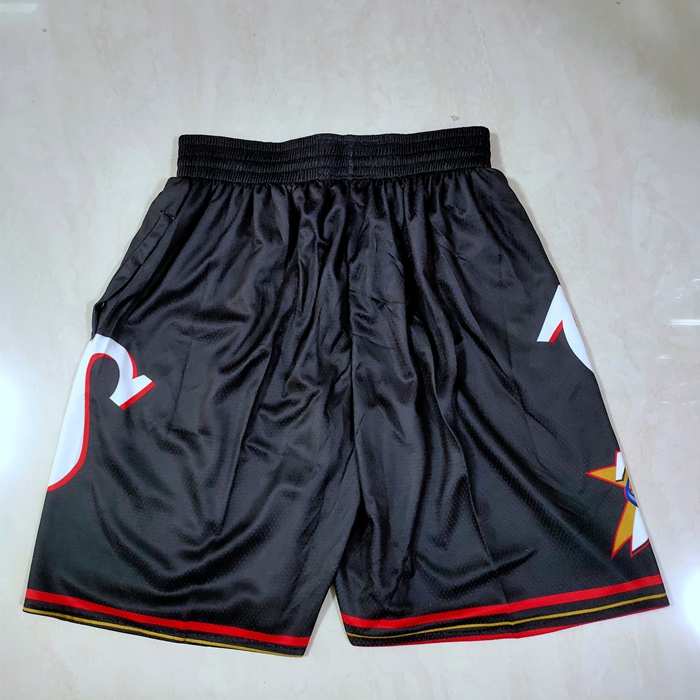 Philadelphia 76ers Mitchell&Ness Black NBA Shorts